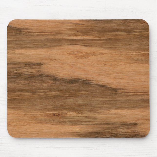 Natural Eucalyptus Wood Grain Look Mouse Pad (Front)