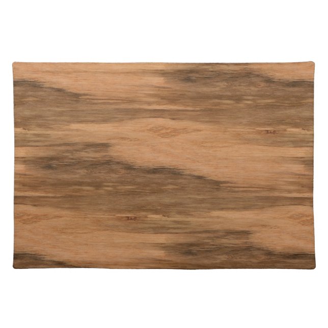 Natural Eucalyptus Wood Grain Look Placemat (Front)