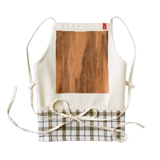 Natural Eucalyptus Wood Grain Look Zazzle HEART Apron