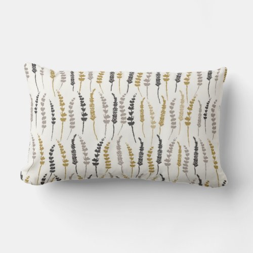 Natural Fern Print Soft Pillow