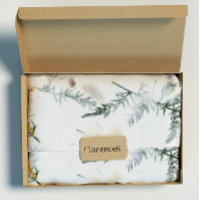 Natural Floral Grass Green Rosemary Herbs Petals Wrapping Paper