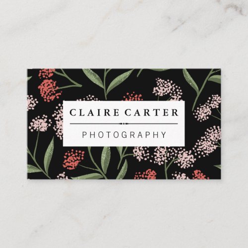 Natural Flower Illustrations Business Card