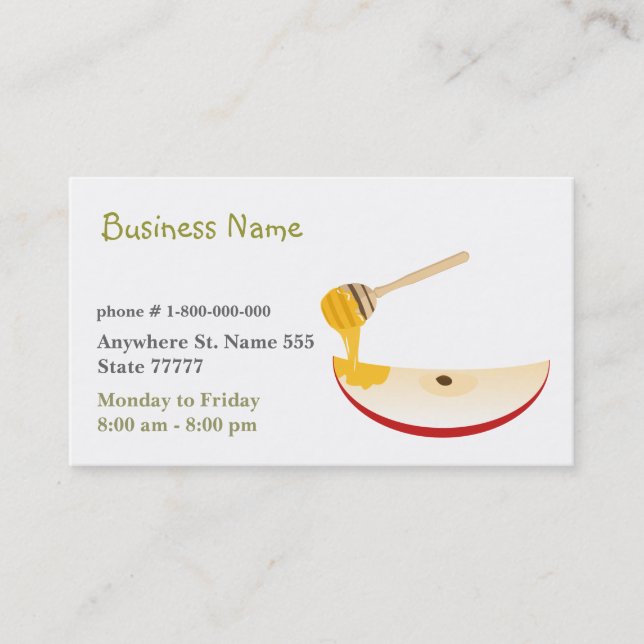 Natural Food Store Business Card (Front)