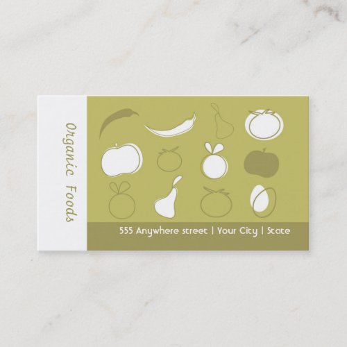 Natural Food Store Business Card