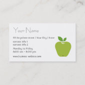 Natural Food Store Business Card (Back)