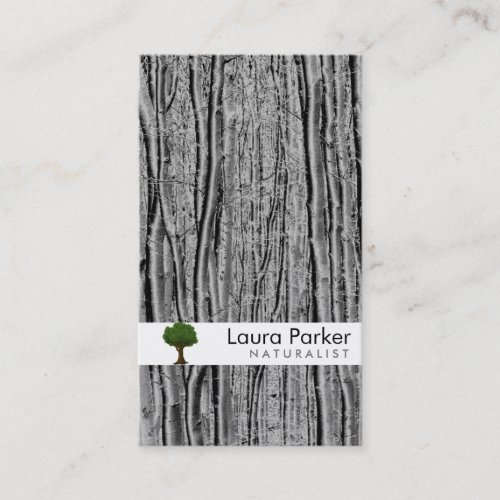 Natural Forest Black Tree Care Landscape Lawn Business Card