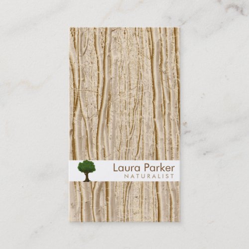 Natural Forest Gold Tree Care Garden Lawn Business Card