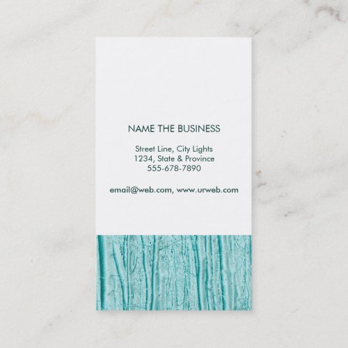 Natural Forest Teal Tree Care Landscape Lawn Business Card