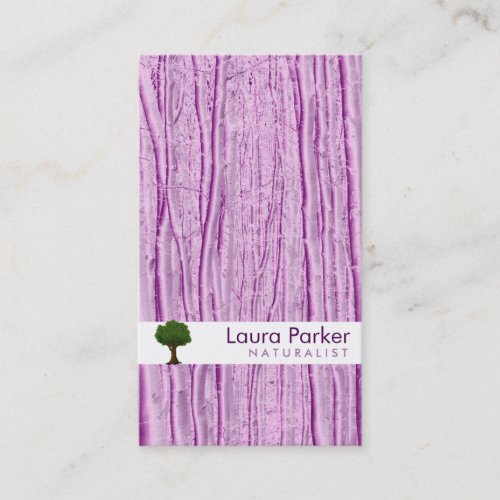 Natural Forest Violet Tree Care Landscape Lawn Business Card