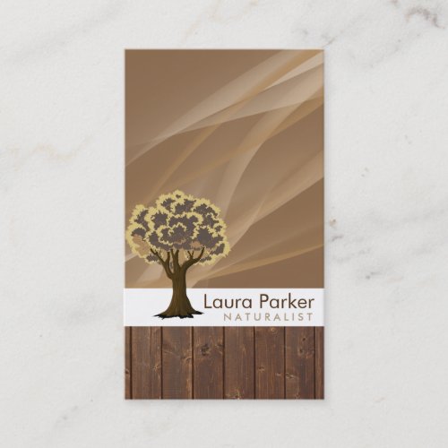 Natural Forest Wood Tree Care Landscape Lawn Business Card