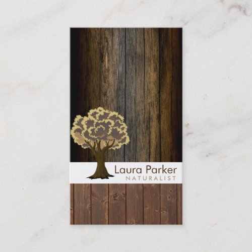 Natural Forest Wood Tree Care Landscape Lawn Business Card