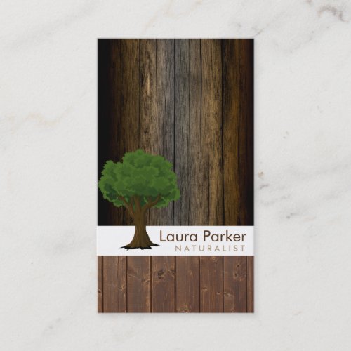 Natural Forest Wood Tree Care Landscape Lawn Business Card