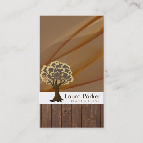 Natural Forest Wood Tree Care Landscape Lawn Business Card