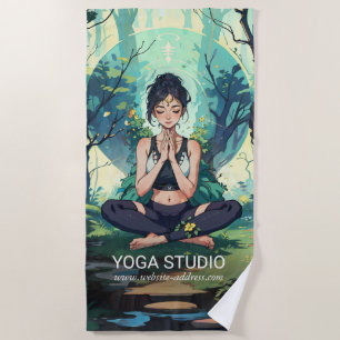 Natural Forest Yoga Fitness Meditation Instructor Beach Towel