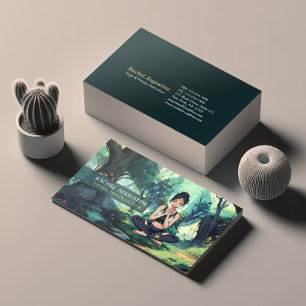 Natural Forest Yoga Fitness Meditation Instructor Business Card