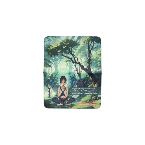 Natural Forest Yoga Meditation Reiki Master Quotes Card Holder