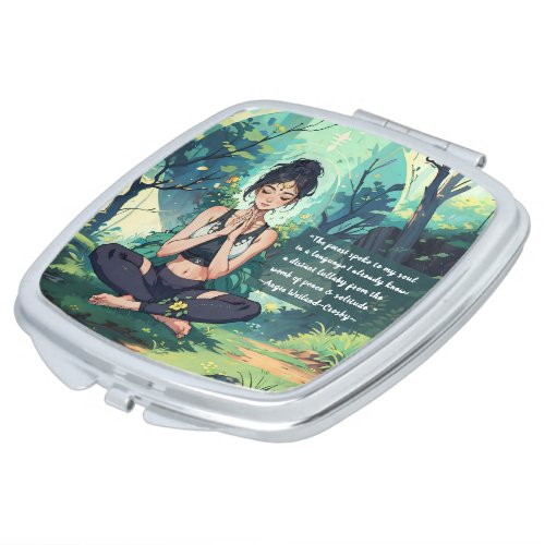 Natural Forest Yoga Meditation Reiki Master Quotes Compact Mirror