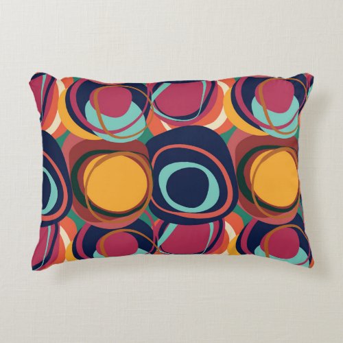 Natural Form Seamless Abstract Circle Beauty Accent Pillow