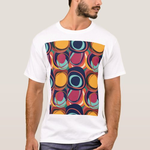 Natural Form Seamless Abstract Circle Beauty T_Shirt