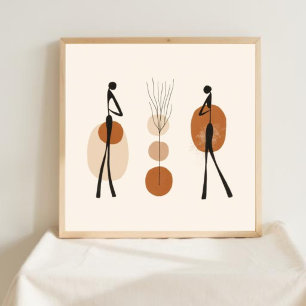 Natural Geometry – Feminine Minimalist Art V Poster