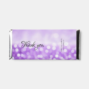 Natural Glitter Hershey Bar Thank You Favors