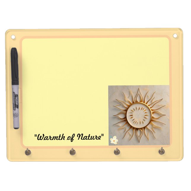 "Natural Glow" Dry Erase Board With Keychain Holder (Front)