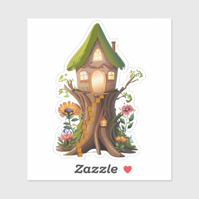 Natural Gnome Forest Home Sticker  (Sheet)