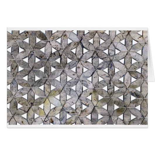 Natural Gray Stone Mosaic, flower of life (Front Horizontal)