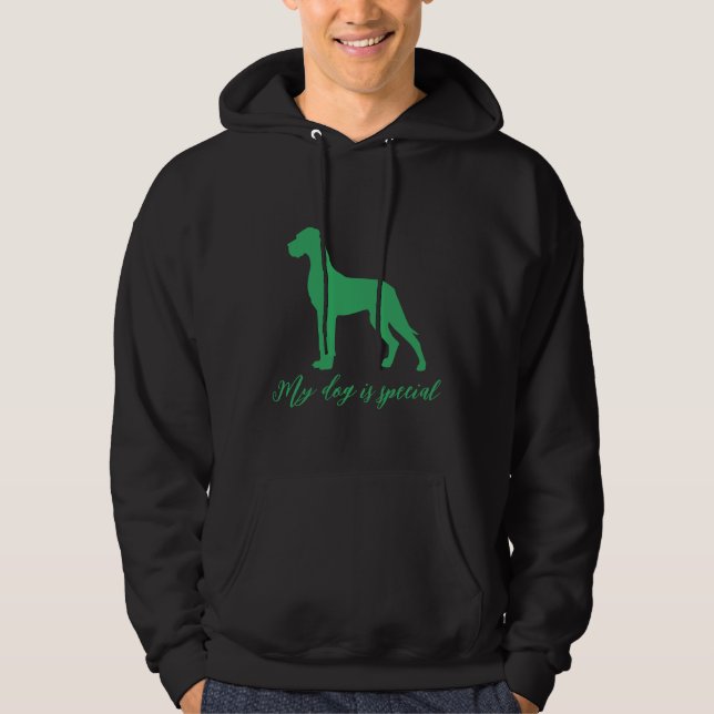Natural Great Dane Hoodie (Front)