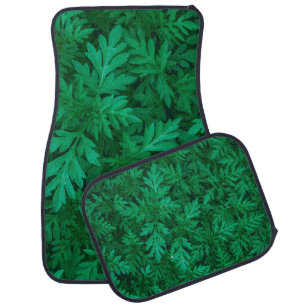 Natural green background from green leaves abstrac car floor mat