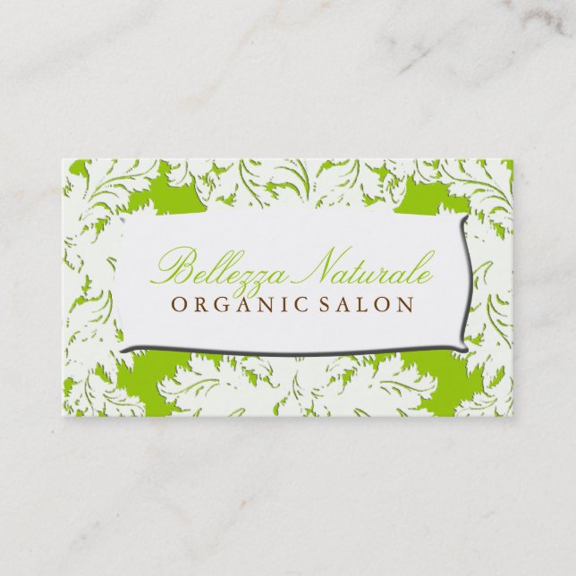 Natural Green Business Card (Front)
