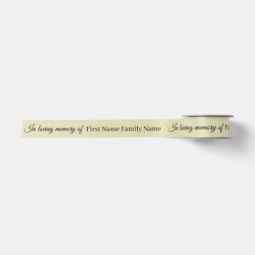 Natural green memorial ribbon