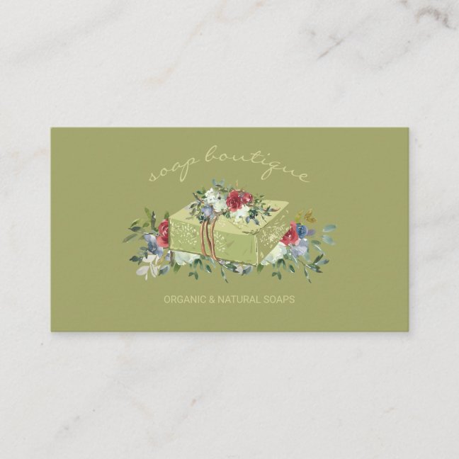 Natural Green Soap Business Card
