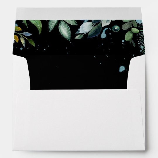 Natural Greenery Watercolor Envelope | Zazzle.com