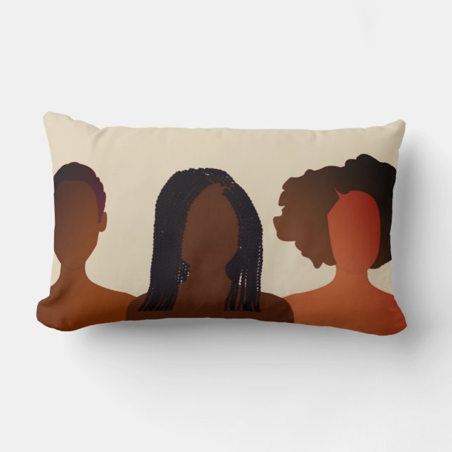 Natural Hair (2 Sided) Pillow (Front)