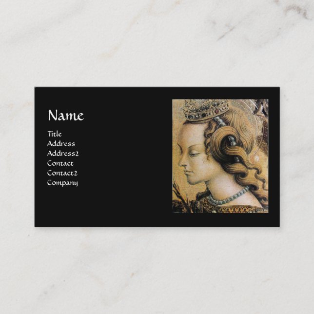 NATURAL HAIR  BEAUTY, JEWELRY MONOGRAM black pearl Business Card (Front)