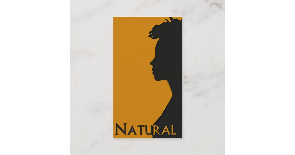 Natural Hair businesscard Business Card Zazzle
