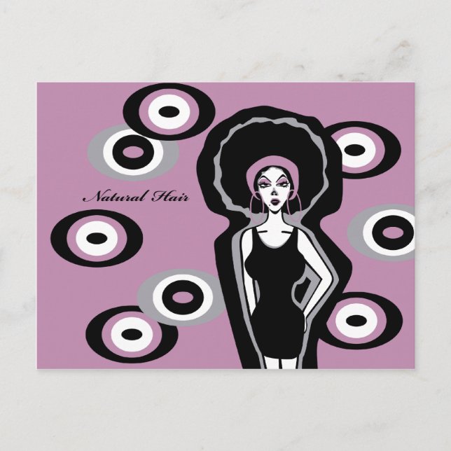 Natural Hair Postcard (Front)