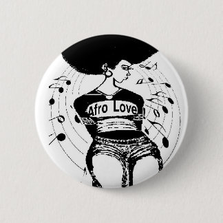 Natural Hair T shirt Pinback Button
