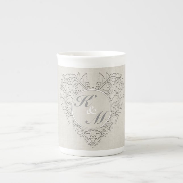 Natural HeartyChic Bone China Mug (Front)