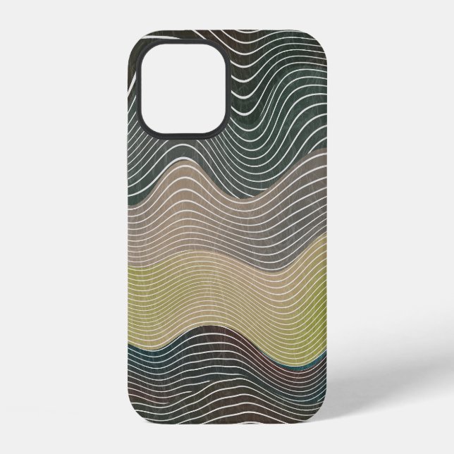 Natural Hills: Landscape Pattern Iphone Case (Back)