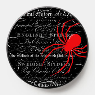 Natural History Title Page Spiders Calligraphy PopSocket