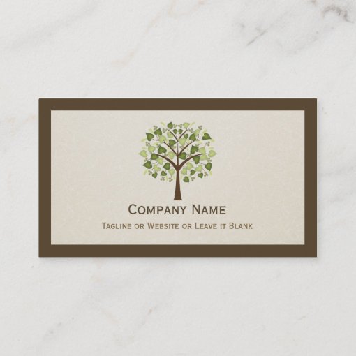 Natural Holistic Healer - Naturopathic Tree Logo Business Card | Zazzle