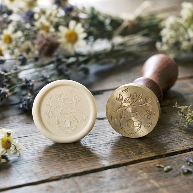 Natural Honey Bee Hive Honey Bee Farm Wax Seal Stamp (Natural Honey Bee Hive Honey Bee Farm Wax Seal Stamp)
