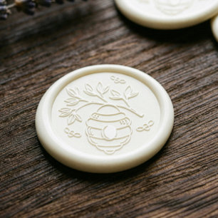 Natural Honey Bee Hive Honey Bee Farm Wax Seal Sticker
