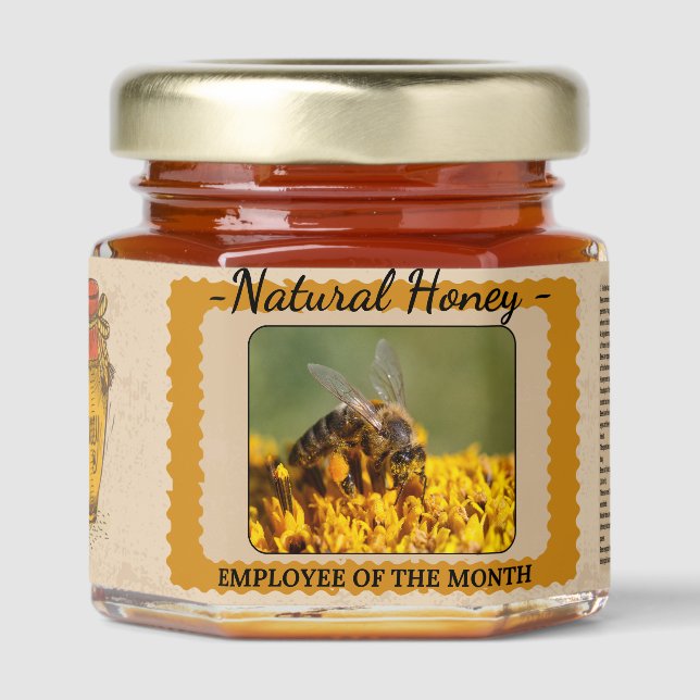 Natural Honey Jar Favors (Front)