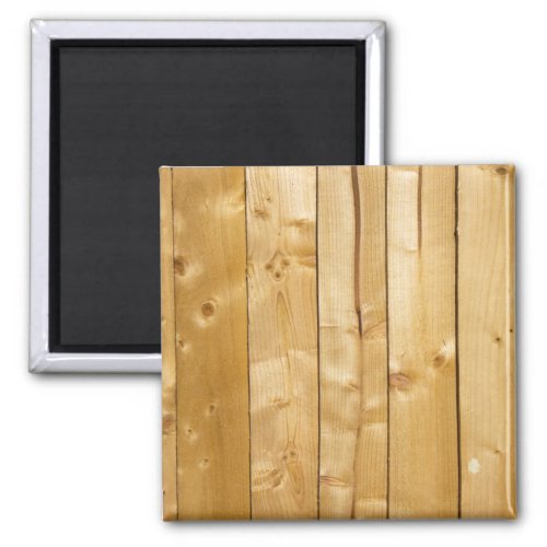 Natural knotted light wood panel photo magnet