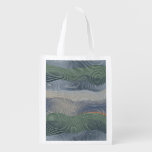 Natural Landscape: Hill Stripe Pattern Grocery Bag