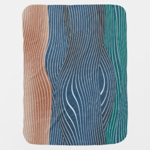 Natural landscape hills: seamless pattern. baby blanket