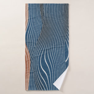 Natural landscape hills: seamless pattern. bath towel
